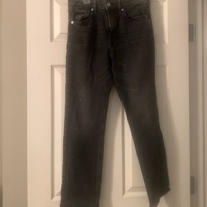 Gap Denim black jeans high rise straight 4/27R